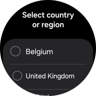 Press the required region.