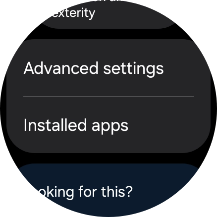 Press Advanced settings and follow the instructions on the screen to select the required settings.