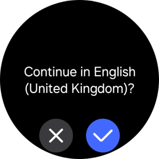 Press the confirm icon.