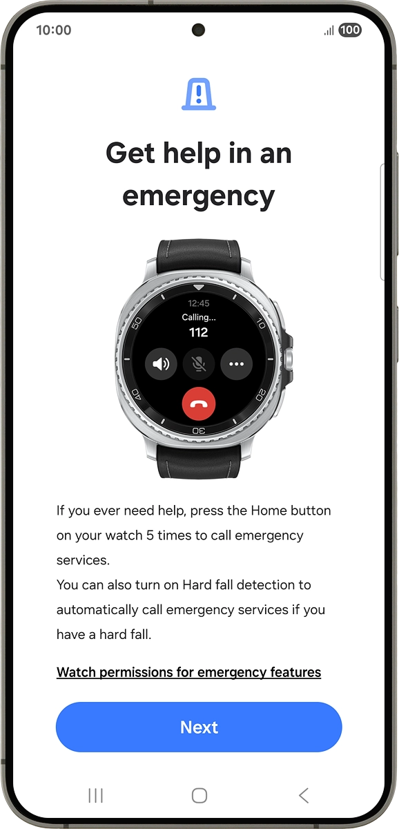 On your phone: Press Next.