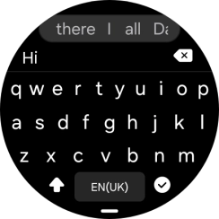 Press the confirm icon.