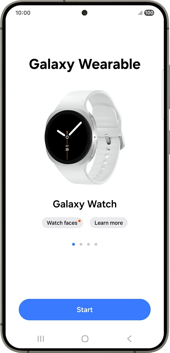 On your phone: Press Start.