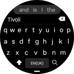 Key in the required destination and press the search icon.