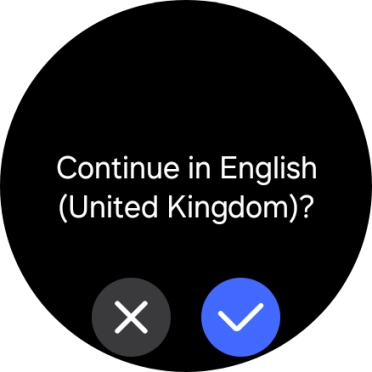 Press the confirm icon.