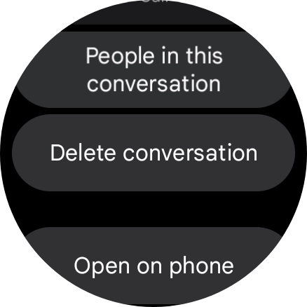 Press Delete conversation.