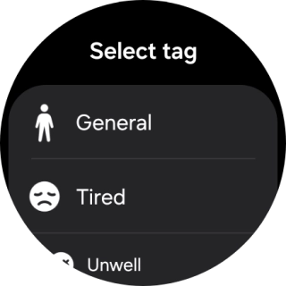 Press the required setting.