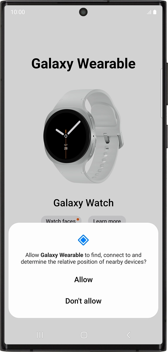 On your phone: Press Allow.