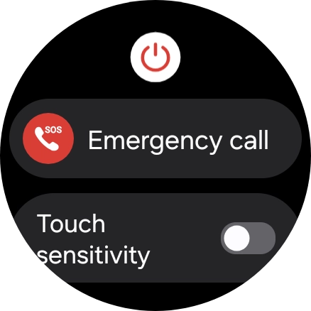 Press the power off icon.