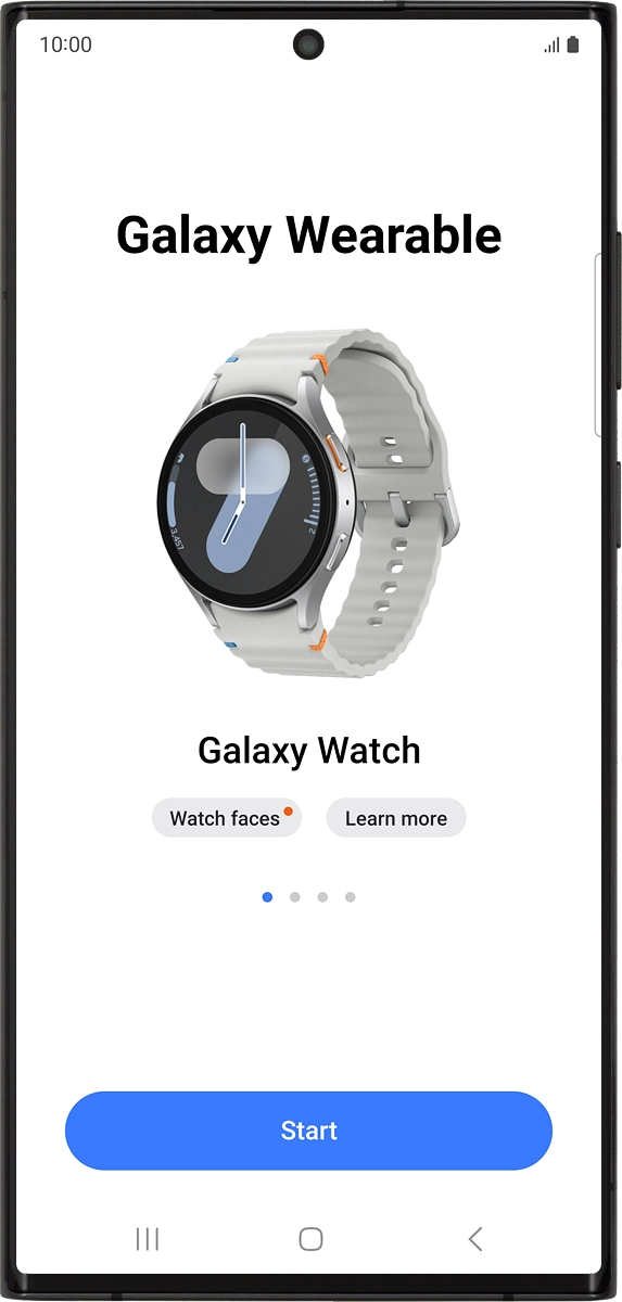 On your phone: Press Start.