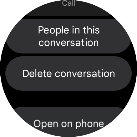 Press Delete conversation.