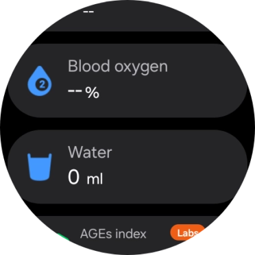 Press Blood oxygen.