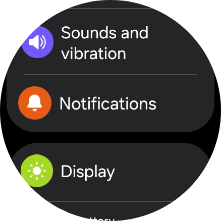 Press Display. Press Display.