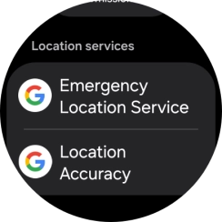 Press Emergency Location Service.