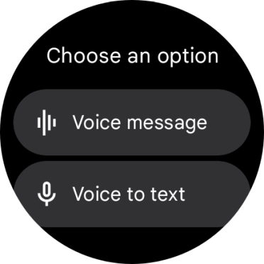 Press the required setting and follow the instructions on the screen to record and send the required reply.