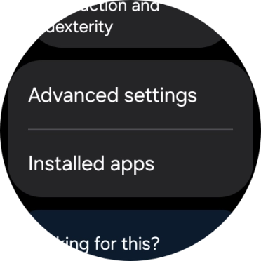 Press Advanced settings and follow the instructions on the screen to select the required settings.