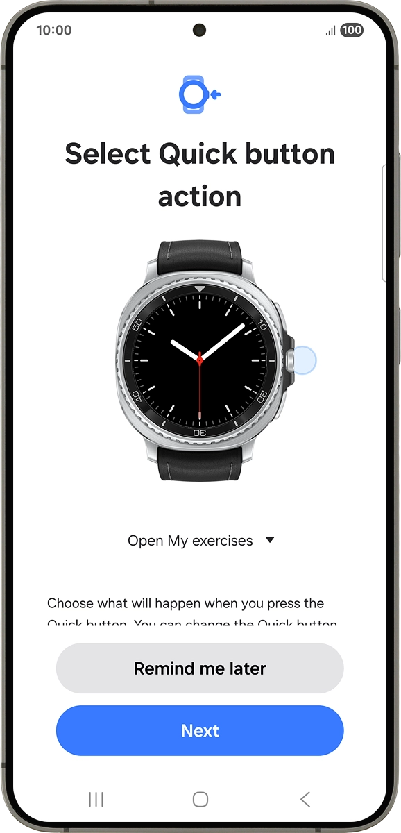 On your phone: Press Next.