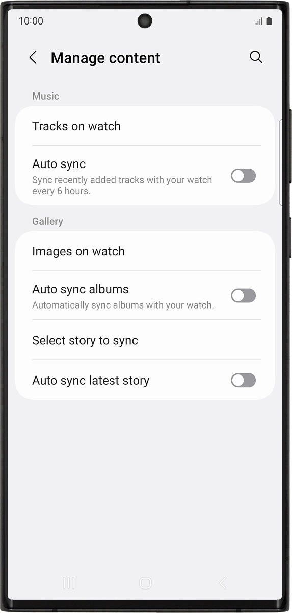 On your phone: Press Tracks on watch.