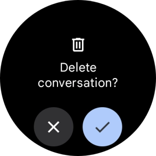 Press the confirm icon.