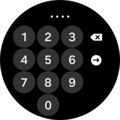 Key in the required PIN and follow the instructions on the screen to create a PIN as lock code.