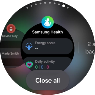 To end one running application, slide your finger upwards on the required application.