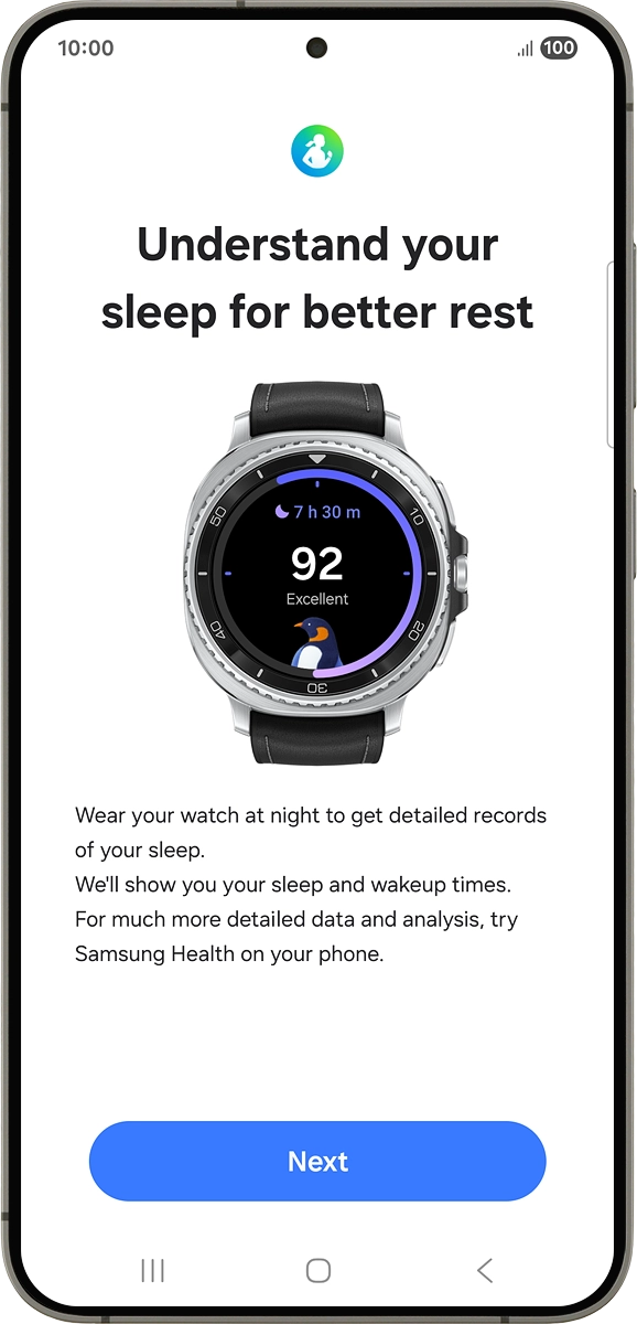 On your phone: Press Next.