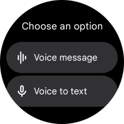 Press the required setting and follow the instructions on the screen to record and send the required reply.