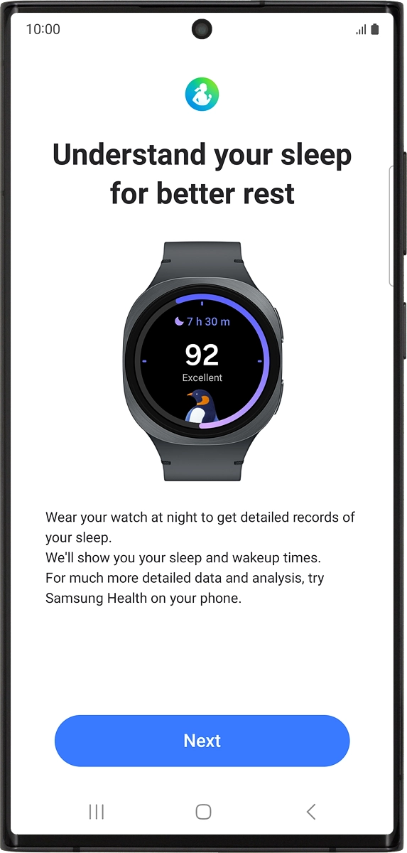 On your phone: Press Next.