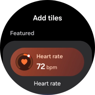 Press the required widget to add it.