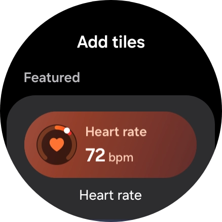 Press the required widget to add it.
