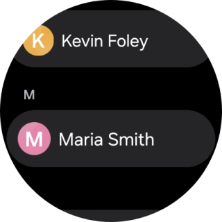 Press the required contact.