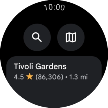 Press the required destination.