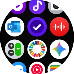 Press the email message icon.
