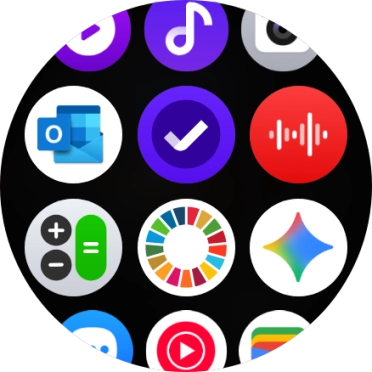 Press the email message icon.
