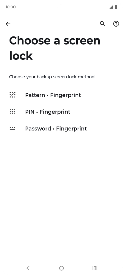 Press the required phone lock code and follow the instructions on the screen to create an additional phone lock code.