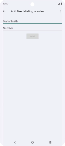 Press Number and key in the required phone number.