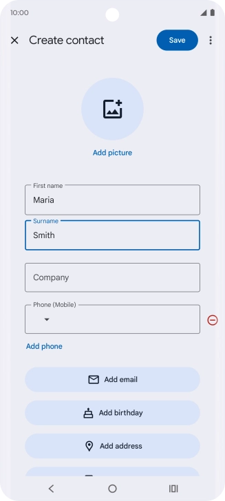 Press the field below Press the field below