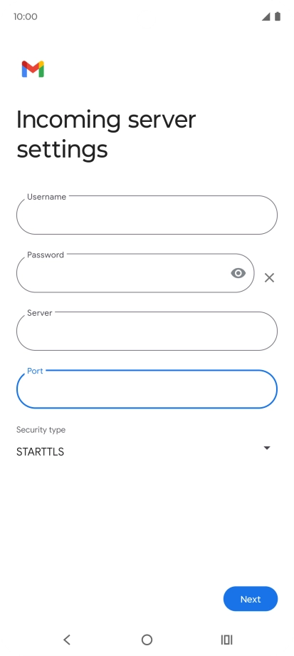 Press the drop down list below 