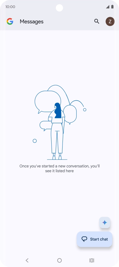 Press the profile icon.