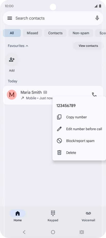 Press Block/report spam. Press Block/report spam.