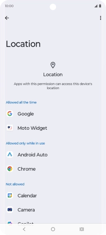 Press the required app.