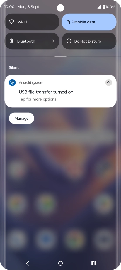 Press Tap for more options.