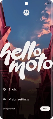 Press the field next to the language icon. Press the field next to the language icon.