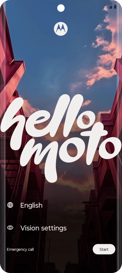 Press the field next to the language icon. Press the field next to the language icon.