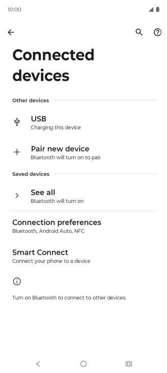 Press Connection preferences.