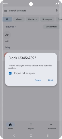 To report the number as spam, press Report call as spam. To report the number as spam, press Report call as spam.