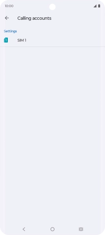 Press the name of the SIM.