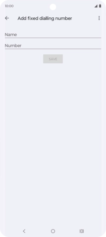 Press Name and key in the required name.