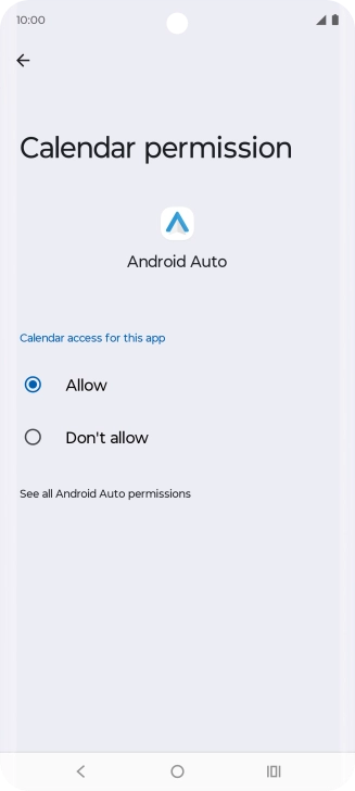The app activity for the selected app is displayed.