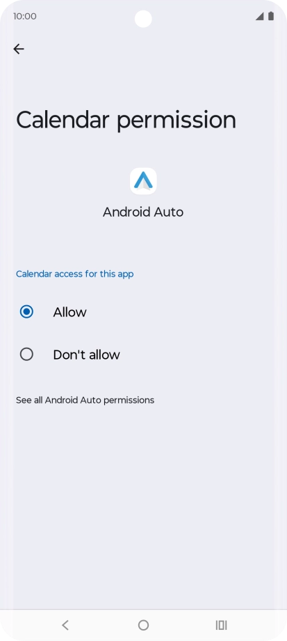 The app activity for the selected app is displayed.