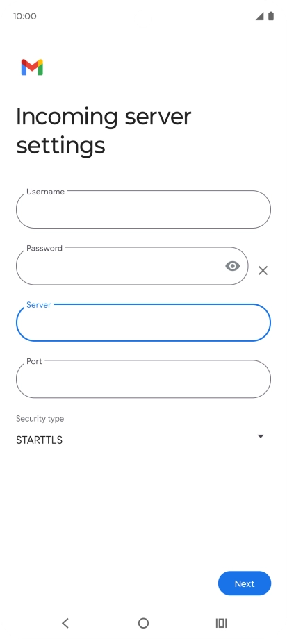 Press the field below 